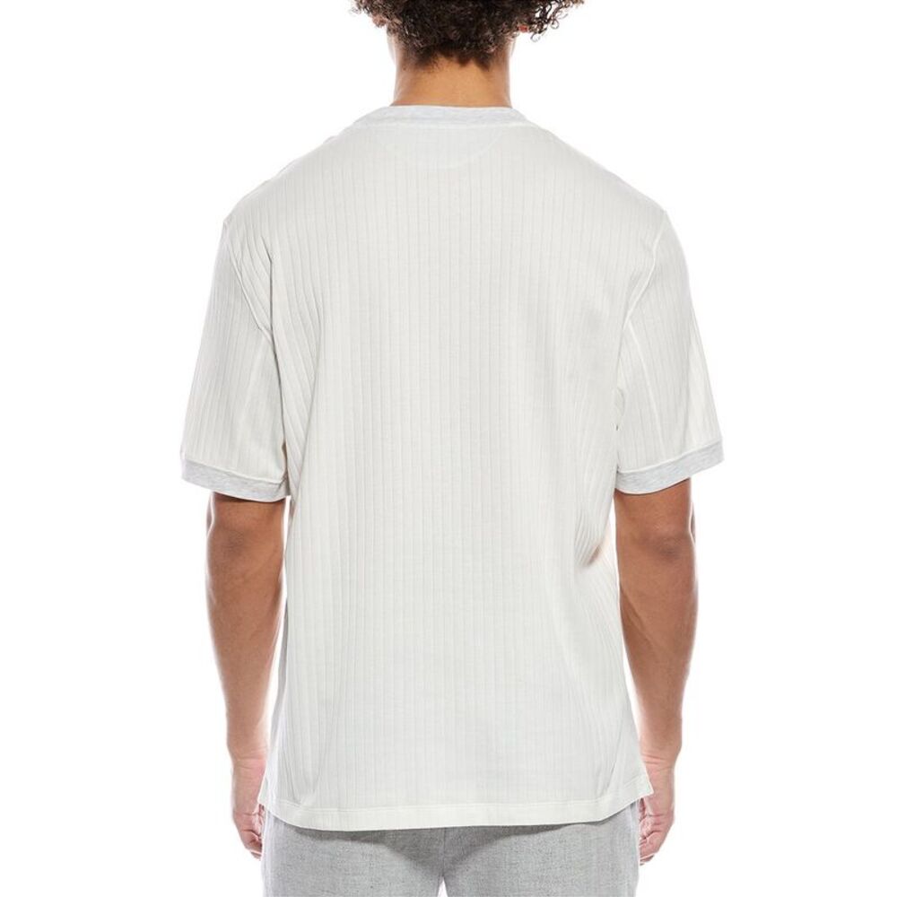 Brunello Cucinelli Mens  Ribbed T-Shirt - Picture 2 of 3